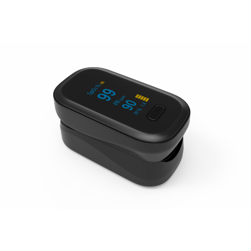 черный с портативным цифровым пульсоксиметром PI Portable